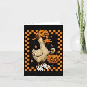 Boys Goose Halloween Spooky Goosey Silly Goose Pum Card