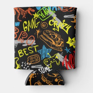 Boys' Graffiti: Hand Drawn Coolness Can Cooler