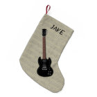 Boys Guitar Personalised Christmas Stocking