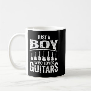 Boys Guitar Player Instrument Guitarver Music Coffee Mug