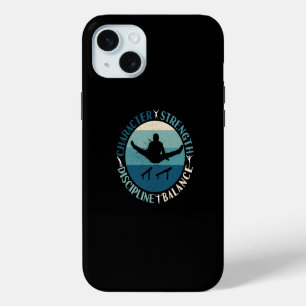 Boys Gymnastics Character Strength Discipline iPhone 15 Plus Case