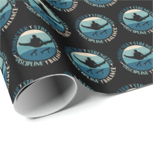 Boys Gymnastics Character Strength Discipline Wrapping Paper