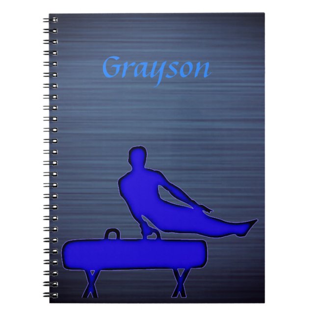 Boys Gymnastics Pommel Horse School Notebook (Front)
