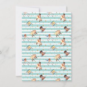 Boys Gymnastics Rings Parallel Bars Pommel Horse Holiday Card