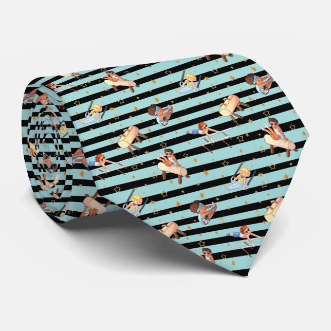 Boys Gymnastics Rings Parallel Bars Pommel Horse  Tie (Rolled)