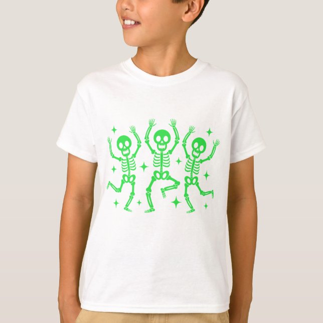 Boys Halloween Skeletons Shirt (Front)