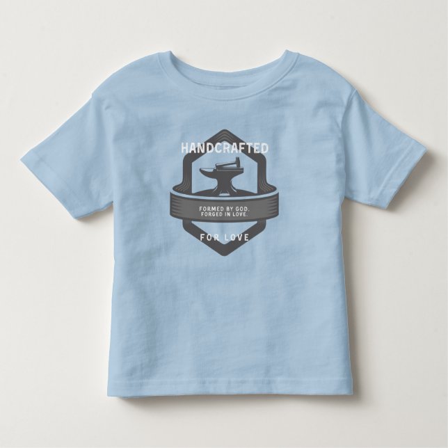 Boys' Handcrafted For Love Toddler T-Shirt (Front)