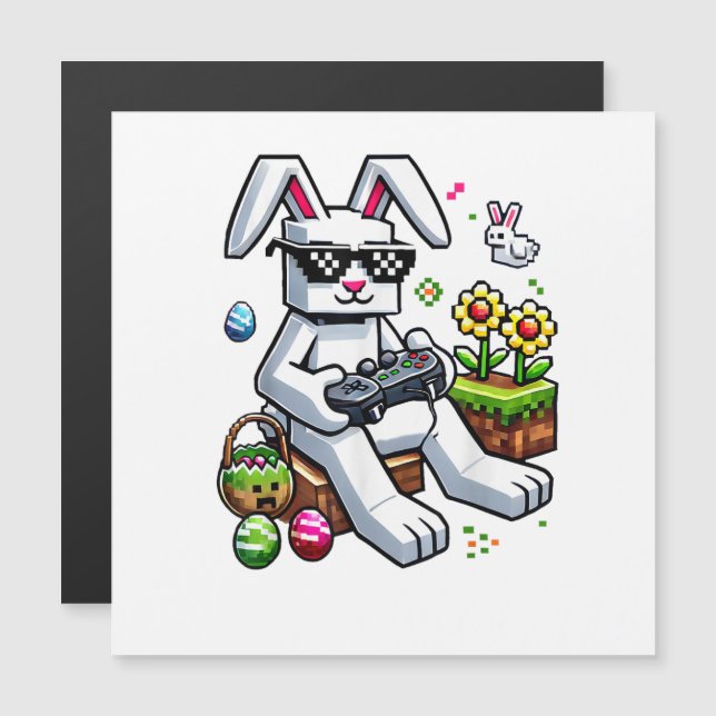 Boys Happy Easter Day Bunny Egg Video Game (Front/Back)
