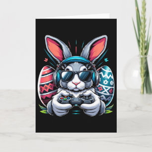 Boys Happy Easter Day Bunny Egg Video Game Kids Me Card