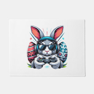 Boys Happy Easter Day Bunny Egg Video Game Kids Me Doormat