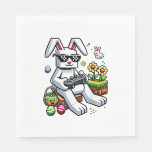 Boys Happy Easter Day Bunny Egg Video Game Kids Me Napkin