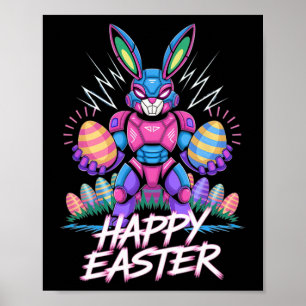 Boys Happy Easter Day Bunny Egg Video Game Kids Me Poster