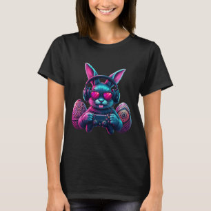 Boys Happy Easter Day Bunny Egg Video Game Kids Me T-Shirt