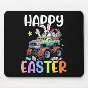 Boys Happy Easter Monster Truck Easter Eggs Bunny  Mouse Pad