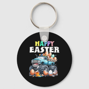 Boys Happy Easter Monster Truck Easter Eggs Toddle Key Ring
