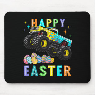Boys Happy Easter Monster Truck Easter Eggs Toddle Mouse Pad