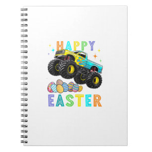 Boys Happy Easter Monster Truck Easter Eggs Toddle Notebook