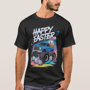 Boys Happy Easter Monster Truck Easter Eggs Toddle T-Shirt