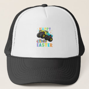 Boys Happy Easter Monster Truck Easter Eggs Toddle Trucker Hat
