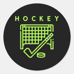Boys Hockey Shirts For Boys Hockey Shirts For Kids Classic Round Sticker