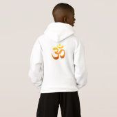 Boys Hoodies Double Sided Yoga Om Mantra Symbol (Back Full)