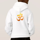 Boys Hoodies Double Sided Yoga Om Mantra Symbol (Back)