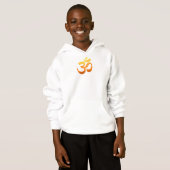 Boys Hoodies Double Sided Yoga Om Mantra Symbol (Front Full)
