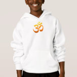 Boys Hoodies Double Sided Yoga Om Mantra Symbol<br><div class="desc">Yoga Om Mantra Symbol Gold Sun Boys Asana Relax Yellow Orange Inspirational Fitness Elegant Template Kids Basic White Hoodie / Hooded Pullover.</div>