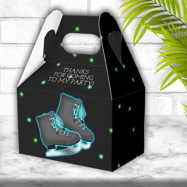 Boy's Ice Skate Birthday Party Favour Box (Creator Uploaded)