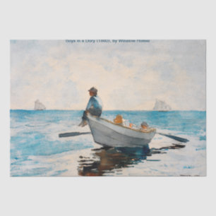 Boys In A Dory (1880) By Winslow Homer Tissue Paper