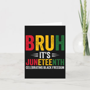 Boys Juneteenth Tee Black Freedom Men And Kids Jun Card