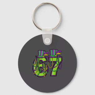 Boys Kids 67 Beads 6 7 Mardi Key Ring