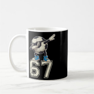 Boys Kids 67 Six Seven Sungles Dabbing Soccer Ll L Coffee Mug