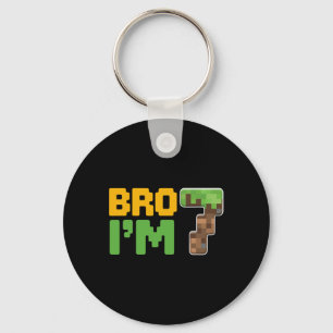 Boys Kids 7th Birthday Boy Bro I’m 7 Year Old Game Key Ring