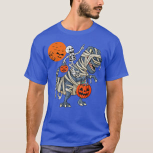 Boys Kids Dinosaur Skeleton Mummy Scary T re Cute T-Shirt