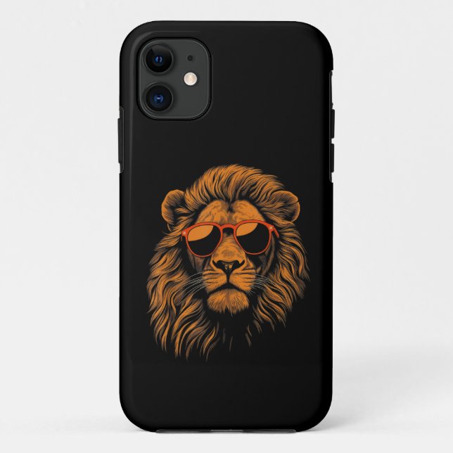 Boys Kids Funny Lion Animal Case-Mate iPhone Case (Back)