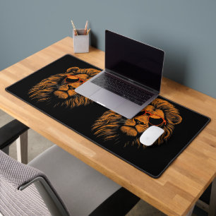 Boys Kids Funny Lion Animal Desk Mat