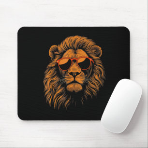 Boys Kids Funny Lion Animal Mouse Pad