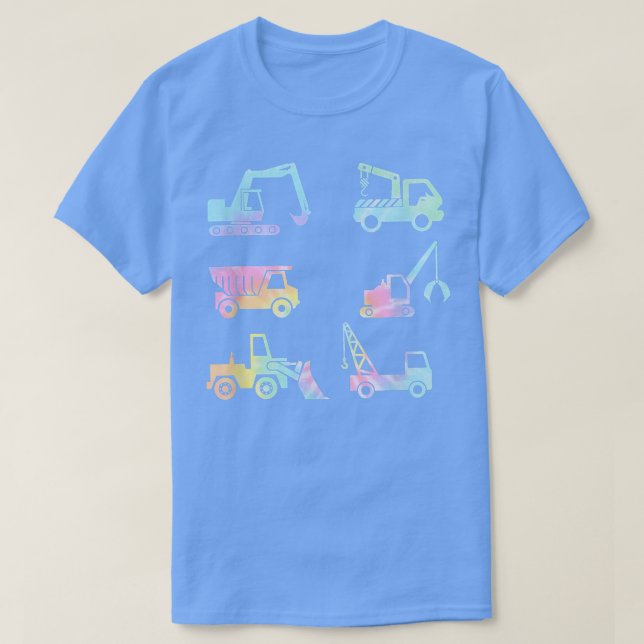 Boys Kids Toddlers Adults Funny Construction Truck T-Shirt (Design Front)