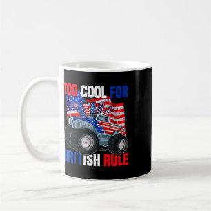 Boys Kids Too Cool For British Rule 4th Of July Coffee Mug