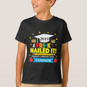 Boy's Last Day of Pre-K Nailed It T-shirt