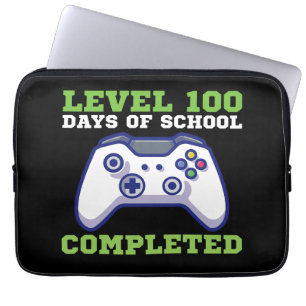 Boys Level 100 Days Of School Completed Laptop Sleeve