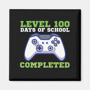 Boys Level 100 Days Of School Completed  Magnet