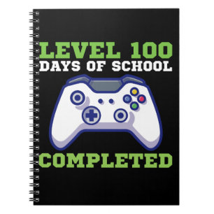 Boys Level 100 Days Of School Completed  Notebook