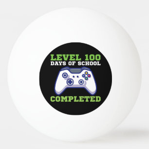 Boys Level 100 Days Of School Completed  Ping Pong Ball