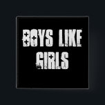 Boys Like Girls Button<br><div class="desc">Boys Like Girls Band Square 2 inch Button. New Upcoming Band.</div>