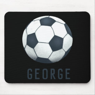 Boys Modern Blue Soccer Jersey Number Sports T Shi Mouse Pad