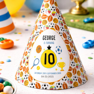 Boys Modern Sports Birthday Party Game Day Theme Hat