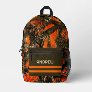 Boy's Monogram Camouflage Backpack