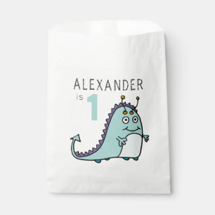 Boys Monster 1st Birthday Party Favour Bag